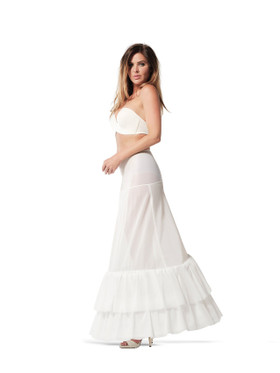 Vannealushame leveä a-linja, kehä 230cm, ivory