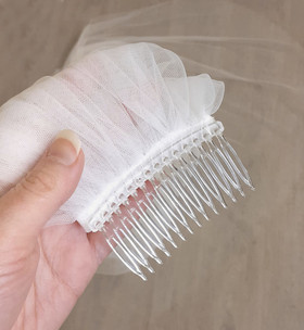 Huntu satiinireuna 120cm, vaalea ivory