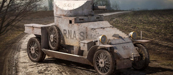 Lanchester Armoured Car British WWI Armour