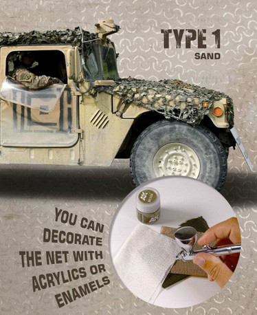 CAMOUFLAGE NET SAND TYPE 1