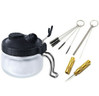 Airbrush cleaning pot + kynäruiskun puhdistusvälineet