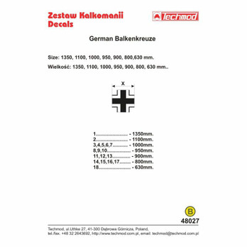 German Balkenkreuz 1/48