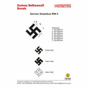 German Swastikas WW II 1/72