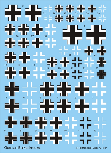 German Balkenkreuze 1/72