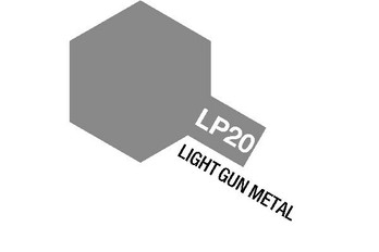 TAMIYA LACQUER PAINT LP-20 LIGHT GUN METAL (GLOSS) 