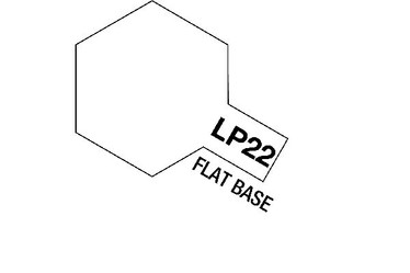 TAMIYA LACQUER PAINT LP-22 FLAT BASE