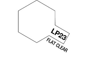 TAMIYA LACQUER PAINT LP-23 FLAT CLEAR (FLAT) 