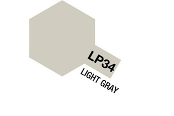 TAMIYA LACQUER PAINT LP-34 LIGHT GRAY (FLAT) 
