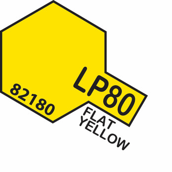 TAMIYA LACQUER PAINT LP-80 FLAT YELLOW (FLAT)