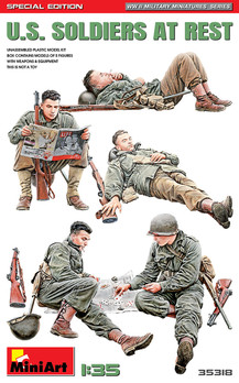 U.S. SOLDIERS AT REST. SPECIAL EDITION