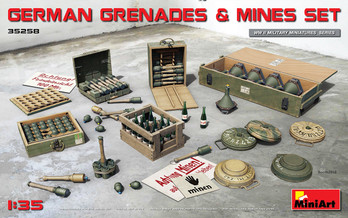 GERMAN GRENADES & MINES SET