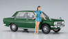 Datsun Bluebird 1600 SSS w/60's Girl's Figure