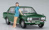 Datsun Bluebird 1600 SSS w/60's Girl's Figure