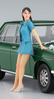 Datsun Bluebird 1600 SSS w/60's Girl's Figure