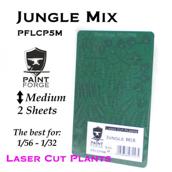 Laser Cut Plants - Jungle Mix, Size M (2 Sheets)