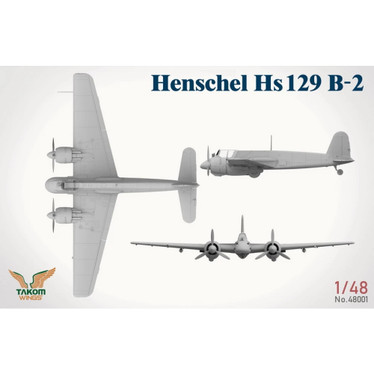 Henschel Hs 129B-2  with interior 1/48