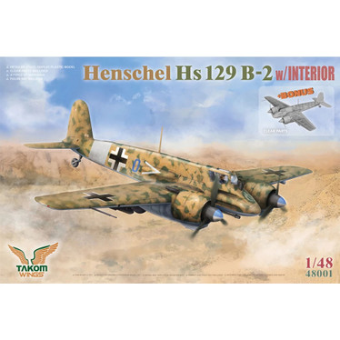 Henschel Hs 129B-2  with interior 1/48