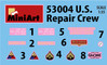 US Repair Crew with Equipment (3 Figures)