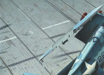 US Navy Aircraft Carrier Deck