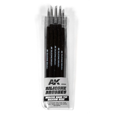 MEDIUM SIZE SILICONE BRUSHES MEDIUM TIP (5 SILICONE PENCILS)