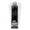 SMALL SIZE SILICONE BRUSHES HARD TIP (5 SILICONE PENCILS)