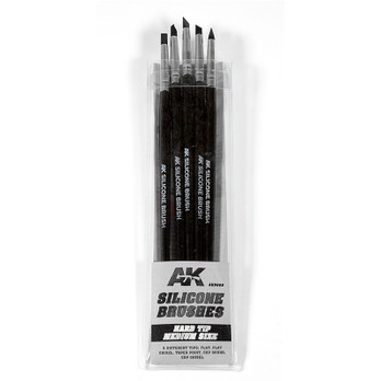 MEDIUM SIZE SILICONE BRUSHES HARD TIP (5 SILICONE PENCILS)