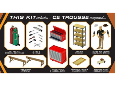 AMT 1/25 Garage Accessory Set #1 Weekend Wrenchin'