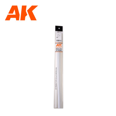 Rod 3.00 diameter x 350mm – STYRENE ROD – (4 units)