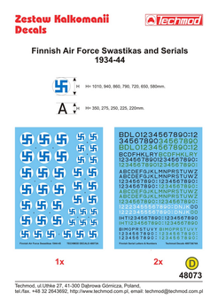 Finnish Air Force Swastikas and Serials 1934-44