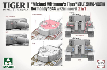 Tiger I Late Production SdKfz 181 PzKpfw VI Ausf E Tank w/Michael Wittmann Figure (2 in 1) 
