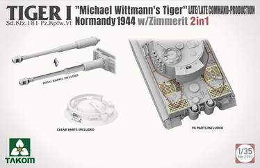 Tiger I Late Production SdKfz 181 PzKpfw VI Ausf E Tank w/Michael Wittmann Figure (2 in 1) 