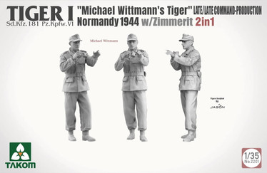 Tiger I Late Production SdKfz 181 PzKpfw VI Ausf E Tank w/Michael Wittmann Figure (2 in 1) 