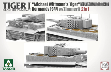 Tiger I Late Production SdKfz 181 PzKpfw VI Ausf E Tank w/Michael Wittmann Figure (2 in 1) 