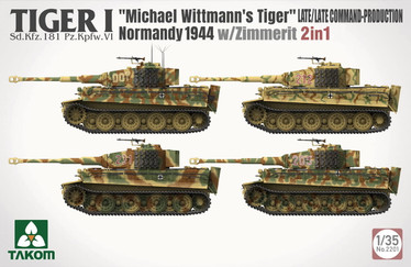 Tiger I Late Production SdKfz 181 PzKpfw VI Ausf E Tank w/Michael Wittmann Figure (2 in 1) 