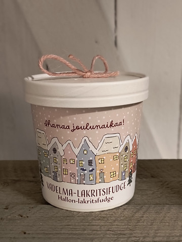 Vadelma-lakritsifudge 150g Hauskaa Joulunaikaa!