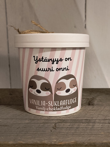Vanilja-suklaafudge 150g Ystävyys