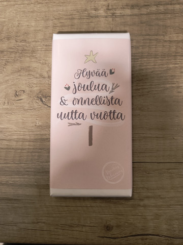 Maitosuklaa 100g Hyvää joulua & onnellista uutta vuotta