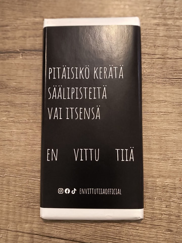 Maitosuklaa 100g Pitäiskö kerätä säälipisteitä