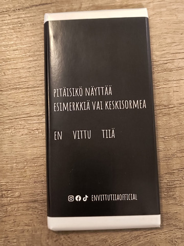 Maitosuklaa 100g Pitäiskö näyttää esimerkkiä 