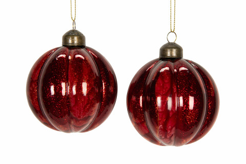 Lasipallo Flow Red Ø10 cm