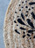 Juuttimatto mustalla kuviolla 110cm