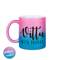 Sitä itteensä glittermuki