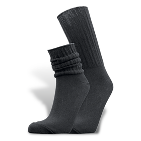 Jaara, mukavan paksu alpakkavillasukka pitkällä varrella, väri musta