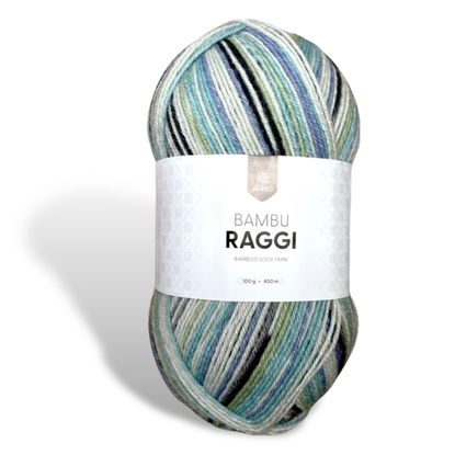 Järbo Bambu Raggi, pehmeä ja hengittävä sukkalanka, 100 g / 400 m