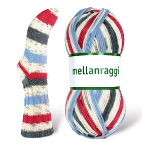 Järbo Mellanraggi, vahva ja kestävä sukkalanka,  100 g / 260 m
