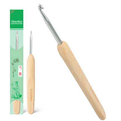 ChiaoGoo Premium Bamboo Virkkuukoukku metalli/bambu
