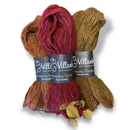 Villanka 2-säikeinen karstalanka, erikoisvärit, 180x2, 100 g/ 270 m