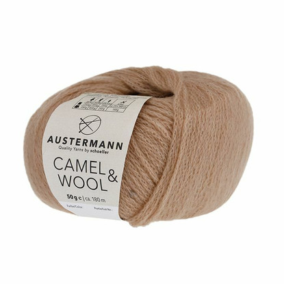 Austermann Camel & Wool -villalanka, 50 g / 180 m