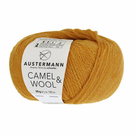 Austermann Camel & Wool -villalanka, 50 g / 180 m