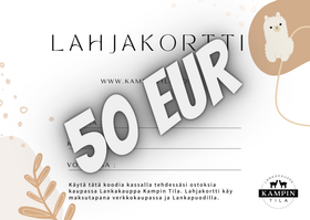 Lahjakortti verkkokauppaan ja Lankapuotiin